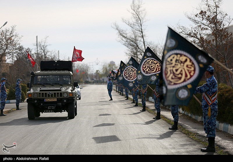 استقبال از پیکر ۴ شهید گمنام در همدان/ تشییع لالههای فاطمی در پایگاه سوم شکاری نوژه + تصویر