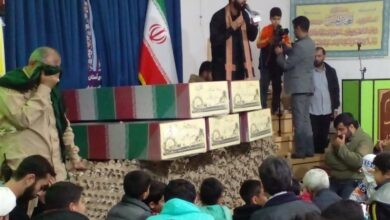 استقبال مردم سوادکوه از ۱۳ شهید گمنام/ دروازه ورودی مازندران به روی کاروان شهدا گشوده شد