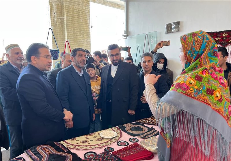 افتتاح بزرگترین بازارچه صنایعدستی شمال کشور با حضور وزیر میراثفرهنگی + تصاویر