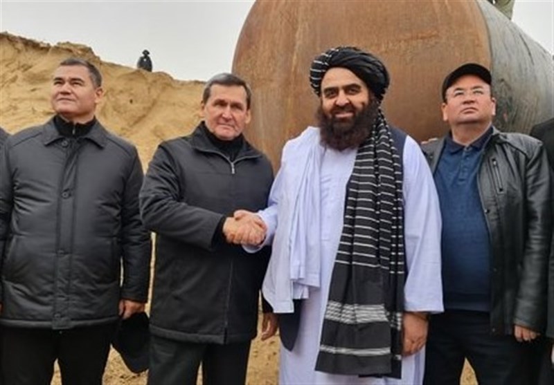 بازدید وزرای خارجه طالبان و ترکمنستان از روند احداث پروژه «تاپی»