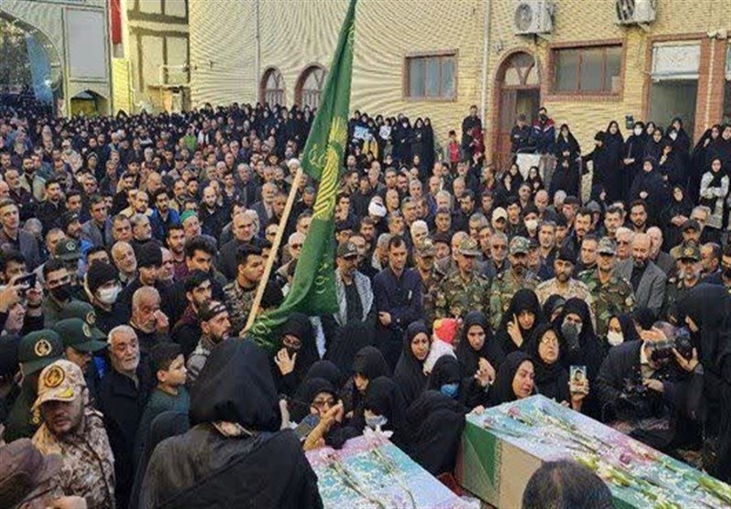 تشییع باشکوه پیکر مطهر شهدای گمنام دفاع مقدس در گرگان + تصاویر