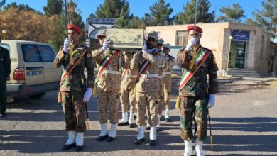 تشییع پیکر مطهر شهید گمنام دفاع مقدس در تربت جام +تصاویر