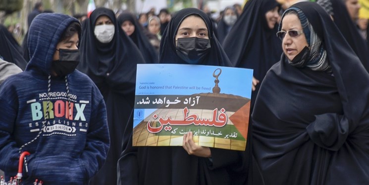 راهپیمایی اهوازیها در حمایت از مردم غزه