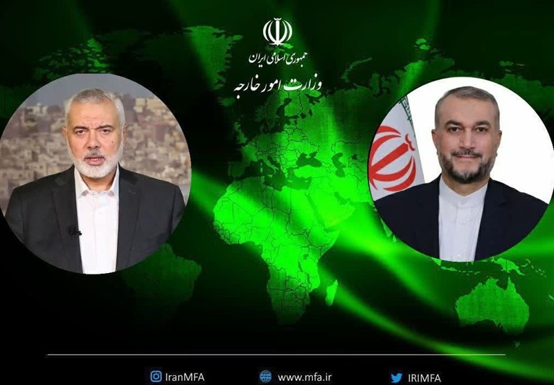 رایزنی تلفنی هنیه و امیرعبداللهیان درباره غزه/ قدردانی حماس از حمایتهای مستمر ایران از ملت فلسطین