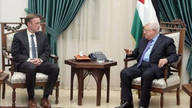 سالیوان درباره اداره غزه با محمود عباس دیدار میکند