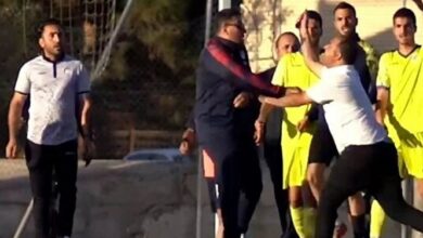 صفآرایی قمهکشها در زمین فوتبال! +فیلم