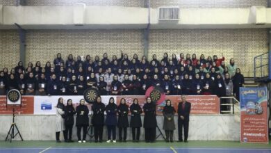 معرفی و تجلیل از نفرات و تیمهای برتر مسابقات دارت بانوان وزارت نیرو در بوشهر + تصویر