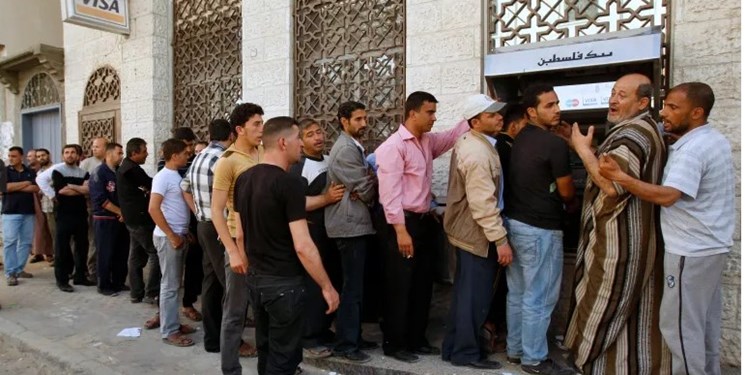 مقاومت بخش بانکی غزه در برابر بمبارانهای اشغالگران صهیونیست