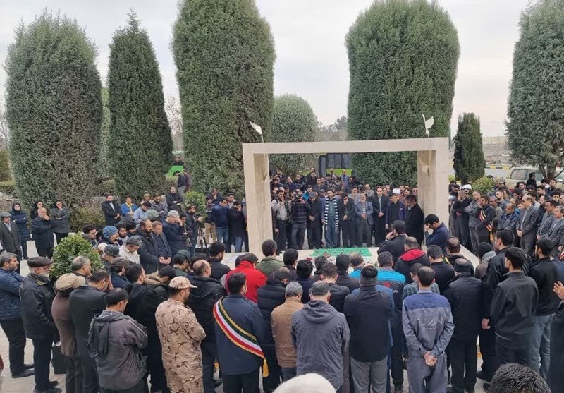 پیکر مطهر۴ شهید گمنام دفاع مقدس در خراسان رضوی به خاک سپرده شد