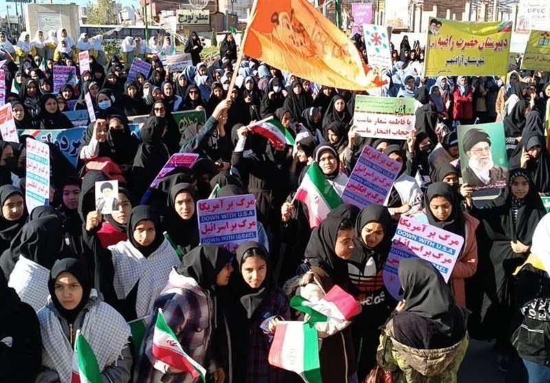 گرامیداشت حماسه 9 دی در 37 نقطه استان گلستان/ اعلام برائت مردم از فتنهگران + تصاویر