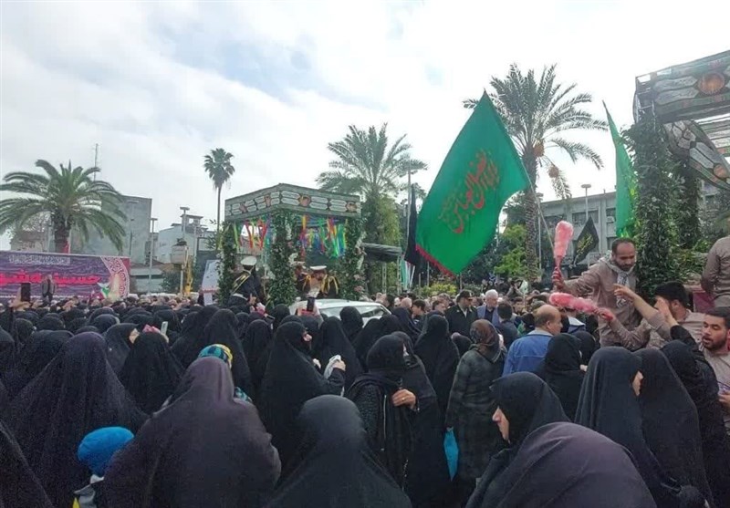 گیلان معطر به عطر لالههای زهرایی شد/ تشییع پیکر مدافع امنیت «حسن بابانیا» در کنار شهدای گمنام + فیلم و تصاویر