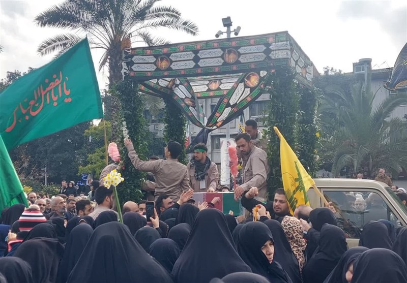 گیلان معطر به عطر لالههای زهرایی شد/ تشییع پیکر مدافع امنیت «حسن بابانیا» در کنار شهدای گمنام + فیلم و تصاویر