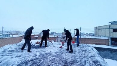 آمادهباش گروههای جهادی اردبیل به دنبال بارش برف و برودت هوا