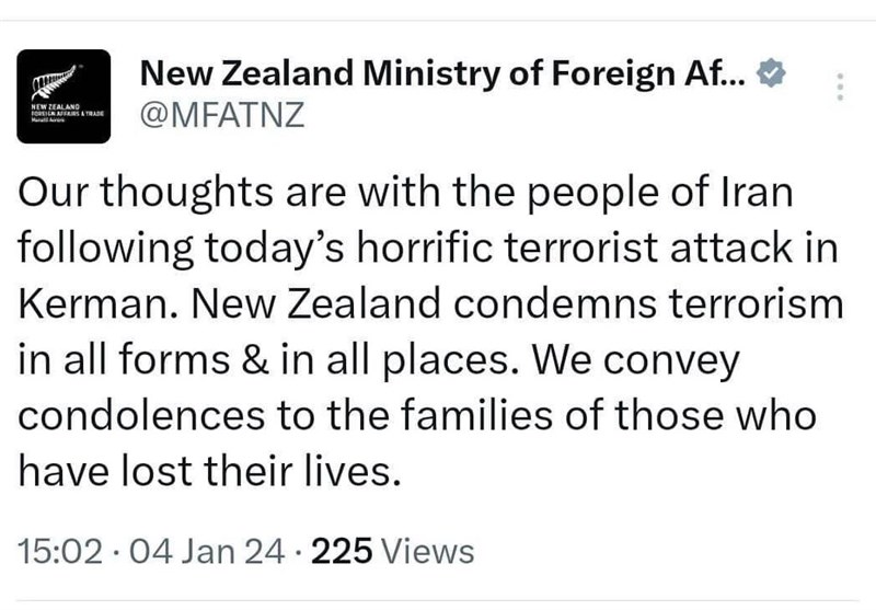 سازمان همکاری اسلامی , کشور کره جنوبی , حمله تروریستی کرمان ,