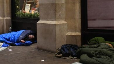 افزایش ۴۰ درصدی بیخانمانها در انگلیس