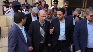 بازدید وزیر نیرو از پروژه تصفیهخانه فاضلاب خرمشهر