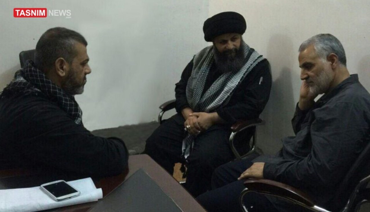 شهید سپهبد قاسم سلیمانی , ابومهدی المهندس , بغداد , کشور عراق , بسیج مردمی عراق |حشد الشعبی , داعش | گروه تروریستی داعش , کشور سوریه ,