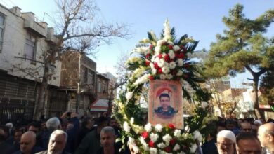 _تشییع_ _باشکوه_ _شهید_ _مدافع_ _امنیت_ _در_ _گلستان_/ _پیکر_ _شهید_ _جاودانفر_ _در_ _زادگاهش_ _کلاله_ _آرام_ _گرفت_