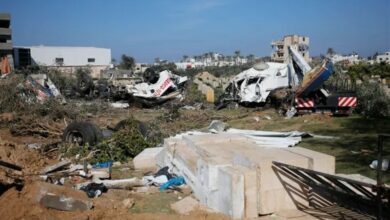 جنایت جدید صهیونیستها در تخریب گورستانهای غزه