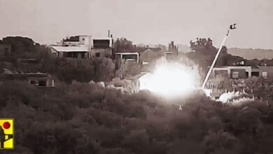 حمله موشکی حزبالله به پایگاه اسرائیلی