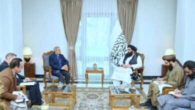 دیدار مسئول جدید امور بشردوستانه و توسعهای سازمان ملل با وزیر خارجه طالبان