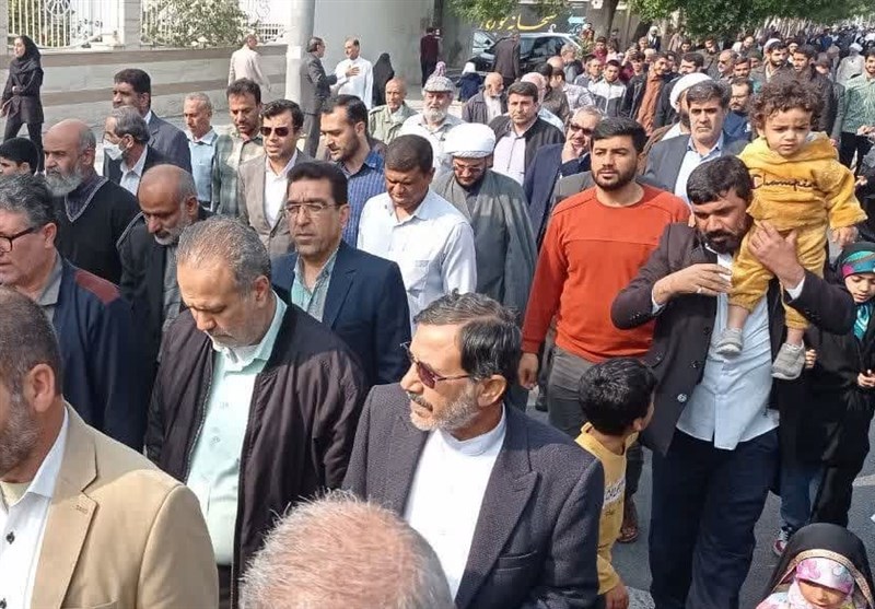 راهپیمایی بوشهریها در محکومیت جنایات رژیم صهیونیستی و آمریکا + تصویر