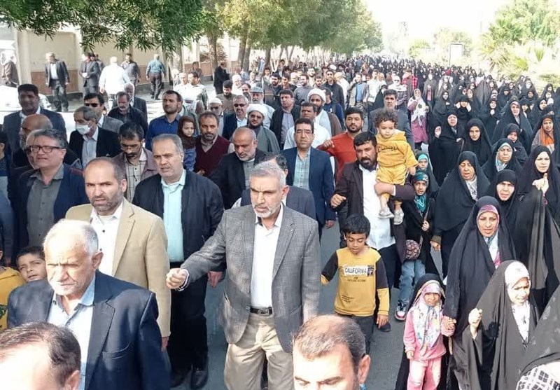 راهپیمایی بوشهریها در محکومیت جنایات رژیم صهیونیستی و آمریکا + تصویر