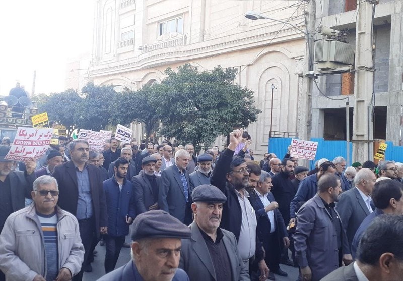 راهپیمایی نمازگزاران گلستانی در محکومیت جنایت تروریستی کرمان+تصاویر