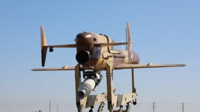 رهگیری پرندههای دشمن توسط پهپاد کرار مسلح به موشک