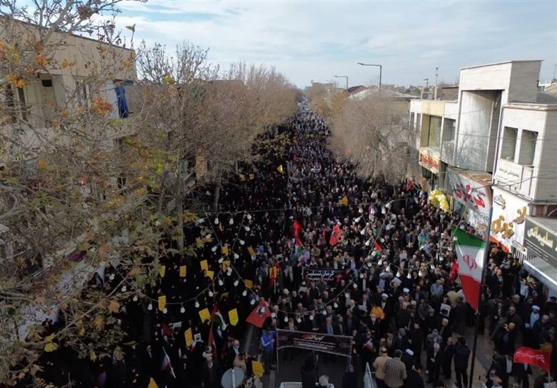 قزوینیها تروریستی ناجوانمردانه کرمان را محکوم کردند + تصاویر