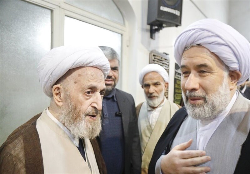 مراسم بزرگداشت همسر آیتالله سبحانی در قم برگزار شد+عکس