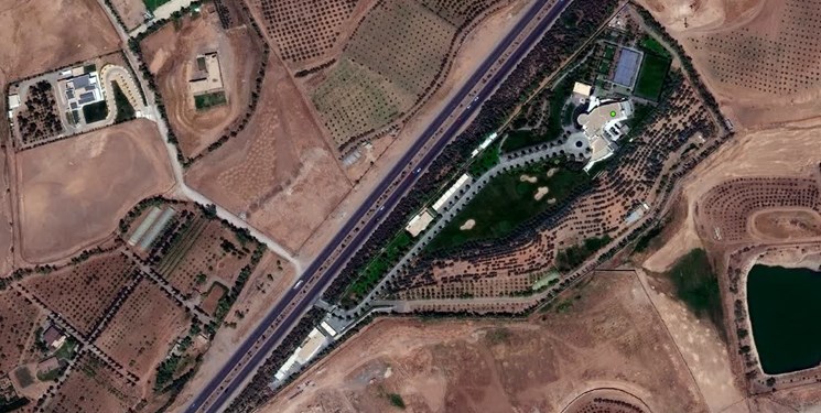 موقعیت مکانی مقر موساد در اربیل که مورد هدف موشکهای سپاه قرار گرفت