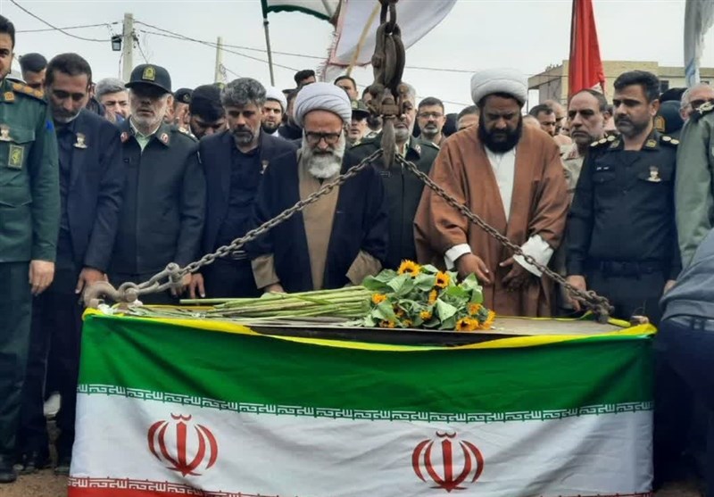 پیکر شهید سبحانی در سوسنگرد آرام گرفت + تصاویر