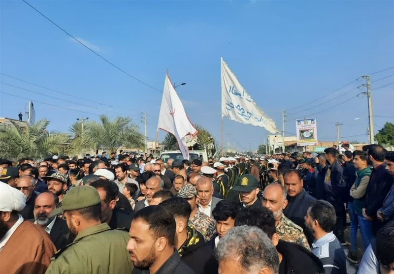 پیکر شهید سبحانی در سوسنگرد آرام گرفت + تصاویر