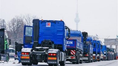 کامیون داران آلمانی هم در اعتراض به سیاستهای دولت به خیابانها آمدند