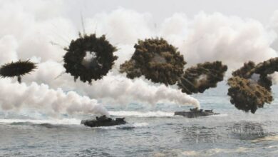 کره جنوبی در پاسخ به شلیکهای توپخانهای کره شمالی رزمایش برگزار کرد