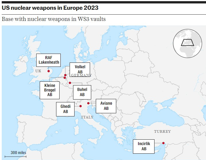 کلاهکهای اتمی آمریکا به خاک انگلیس بازمیگردند