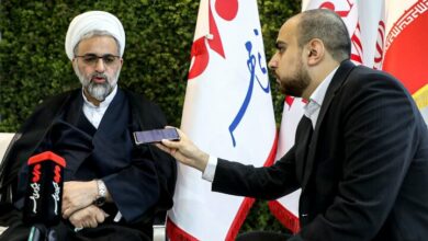 آیتالله «حسینعلی سعدی» از غرفه خبرگزاری مهر بازدید کرد