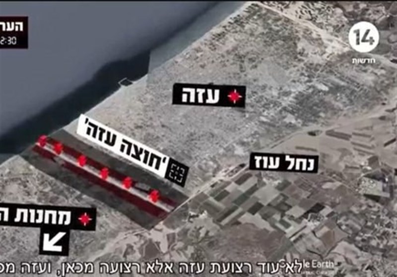 ارتش رژیم صهیونیستی سرگرم احداث جادهای بین شرق و غرب غزه است + فیلم