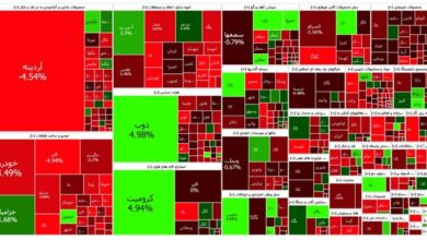 تالار شیشهای قرمز شد