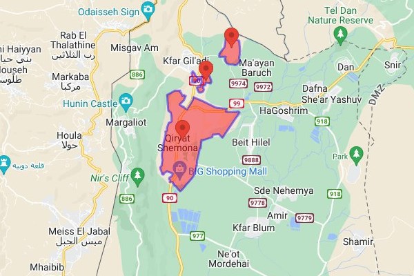 تنش در مرزهای شمالی؛ شهرک کریاتشمونه موشکباران شد