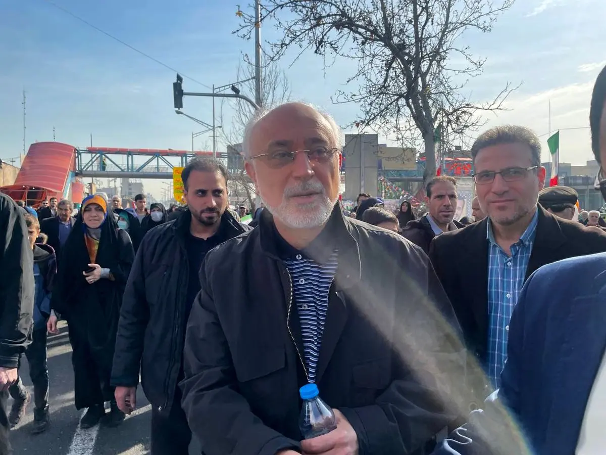 حضور علی اکبر صالحی در مراسم راهپیمایی ۲۲ بهمن