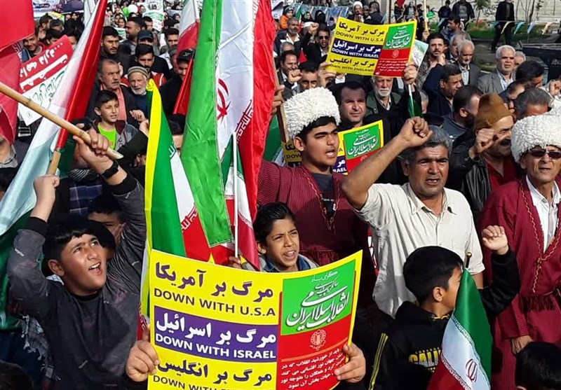 راهپیمایی یوم الله 22 بهمن در استان گلستان آغاز شد + تصاویر