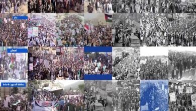 سنگتمام یمنیها برای مردم غزه/ راهپیمایی در بیش از۱۰۰منطقه+ فیلم