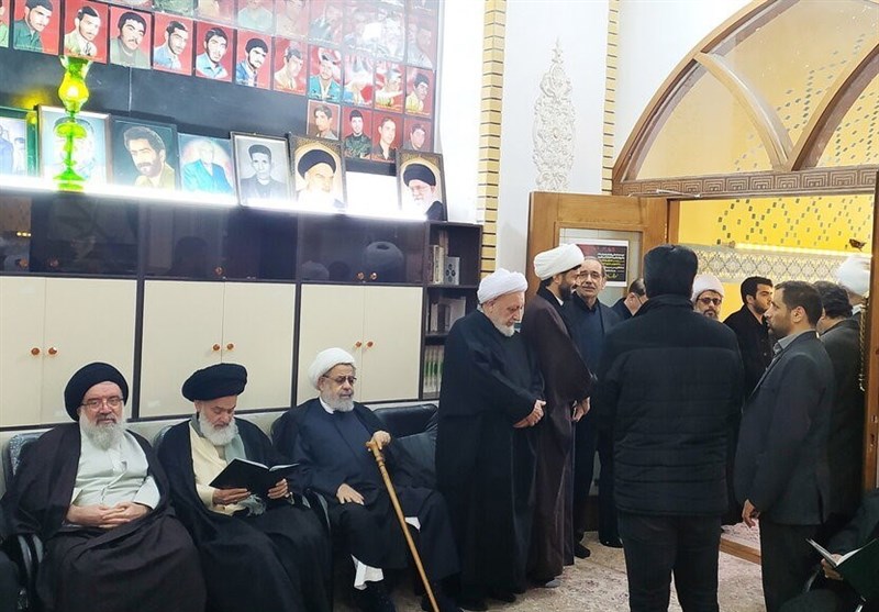 مراسم بزرگداشت آیتالله نمازی در قم برگزار شد + تصویر