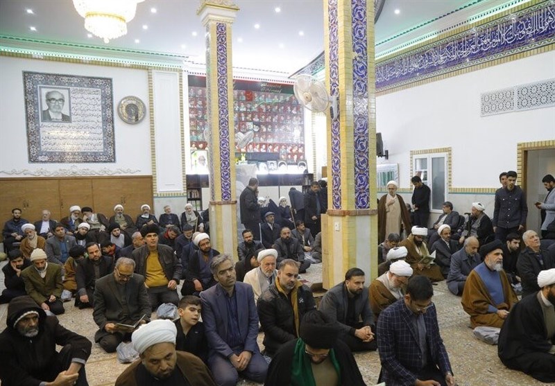مراسم بزرگداشت آیتالله نمازی در قم برگزار شد + تصویر