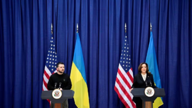 هریس در دیدار با زلنسکی: تا زمانی که جنگ طول بکشد از اوکراین حمایت میکنیم