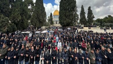 اقامه نماز جمعه در مسجدالاقصی/ حمله به جوان فلسطینی+فیلم