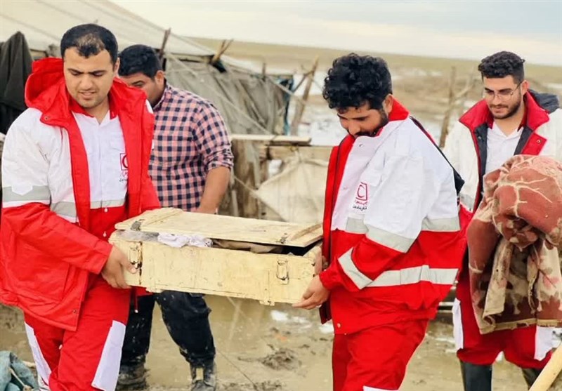 امدادرسانی به 31 نفر گرفتار آبگرفتگی در هویزه + عکس