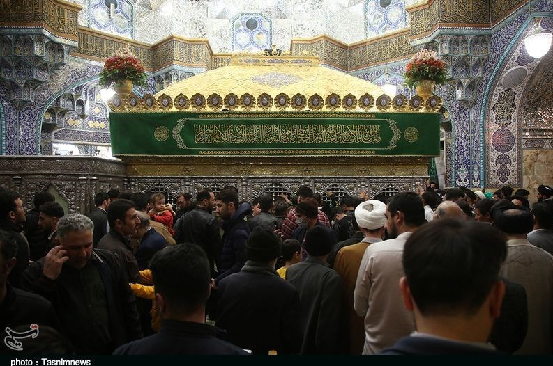 حالوهوای حرم حضرت معصومه در شب میلاد کریم اهلبیت(ع)